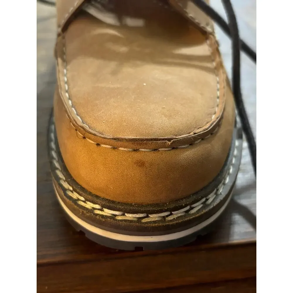 Buckle Outpost Makers Holden Leather Work Boots Men’s 9.5 NWOT Tan